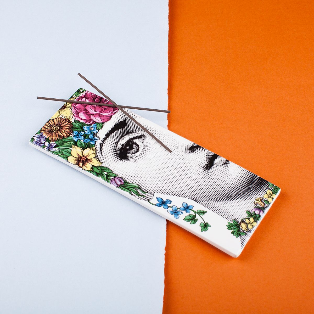 Handpainted with the image of operatic soprano Lina Cavalieris cherubic face Fornasettis decorative incense box arrives...