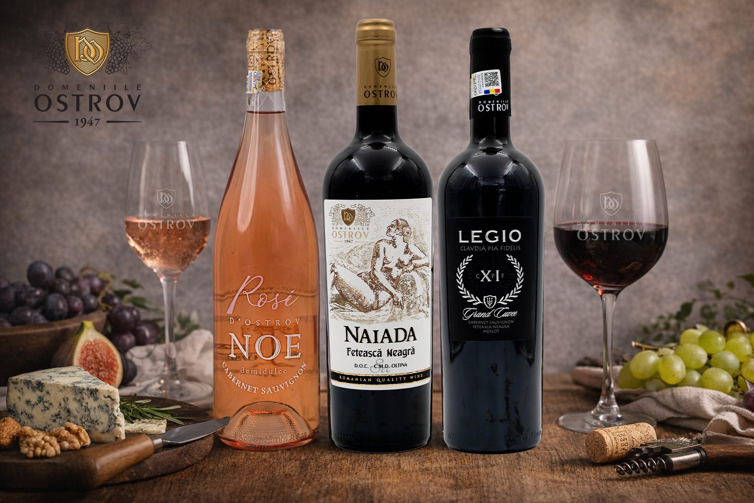 Vinurile lunii ianuarie de la Domeniile Ostrov deschid anul cu rafinament și expresivitate