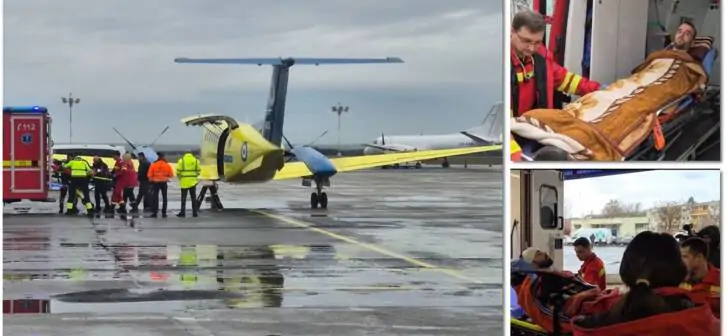 Doi suporteri PAOK răniți, internați la Timișoara, au plecat spre Grecia cu un avion medical. Al treilea a fost operat. Mitropolitul Banatului, slujbă specială pe aeroport la repatrierea ultrașilor morți în cumplitul accident de lângă Lugoj. VIDEO