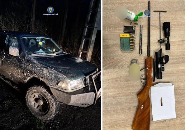 Băut, cu permisul de conducere anulat, prins la braconaj