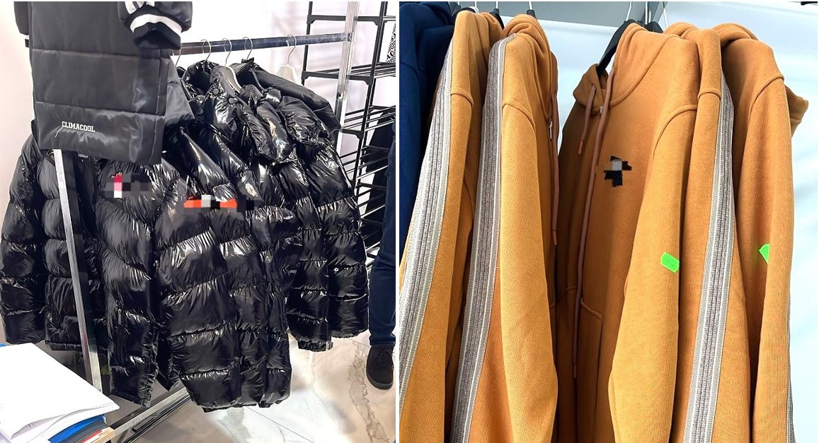 IMAGINI. Chinezării cu etichete de „haine de firmă”, confiscate în Râmnicu Vâlcea. DOSAR PENAL – Gazeta Vâlceană