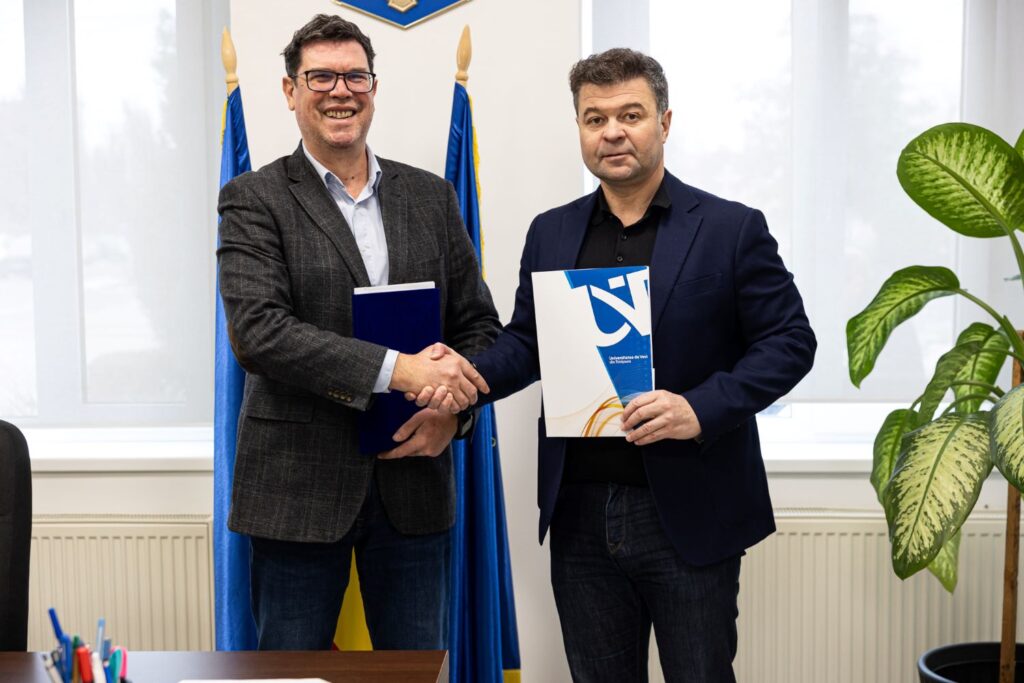 Universitatea de Vest din Timişoara a semnat un proiect educaţional cu Primăria Dumbrăviţa