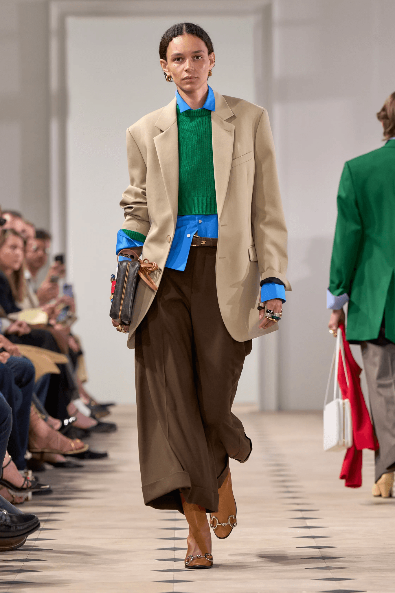 image10 Image may contain Binx Walton Clothing Coat Fashion Long Sleeve Sleeve Blazer Jacket Accessories Bag and Handbag