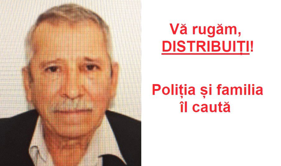 Bătrân din Ionești, dispărut pe drumul dintre UPU Vâlcea și domiciliu. Vă rugăm, DISTRIBUIȚI – Gazeta Vâlceană