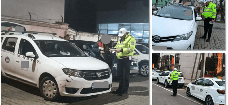‘Vânătoare’ de taximetriști la Timișoara. Amenzi de aproape 9.000 de lei date de polițiștii locali. FOTO