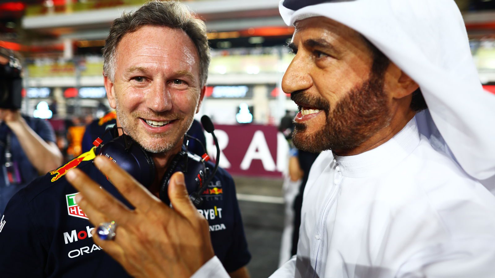 Horner and FIA president Ben Sulayem