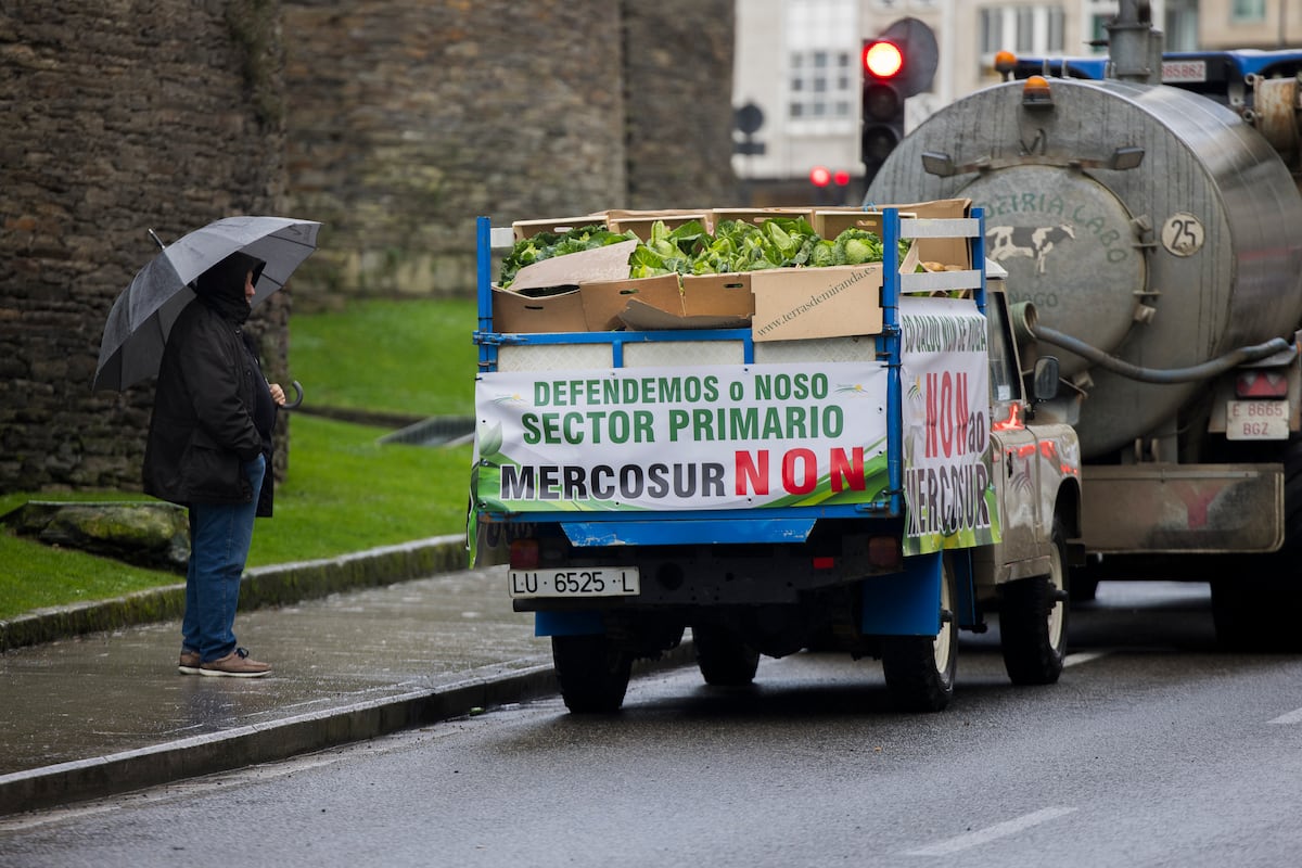 El campo exhibe en las calles su malestar por el acuerdo con Mercosur