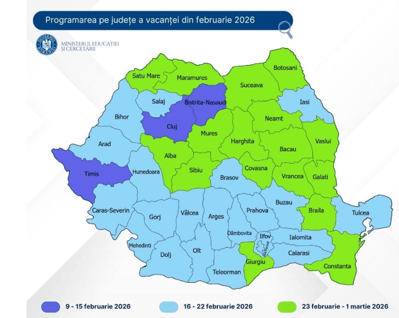Vrancea, pe ultima tranșă a vacanței de schi 2026. Când vor avea elevii o săptămână liberă în februarie