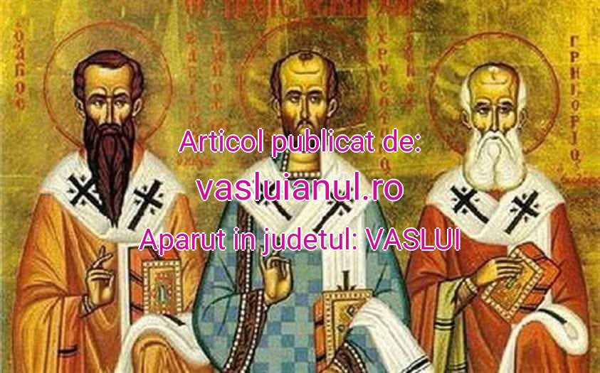 La Mulți Ani, celor care poartă numele Sfinților Ioan, Grigorie și Vasile!