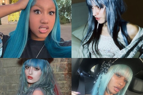 1434483-2 Blue hair is back