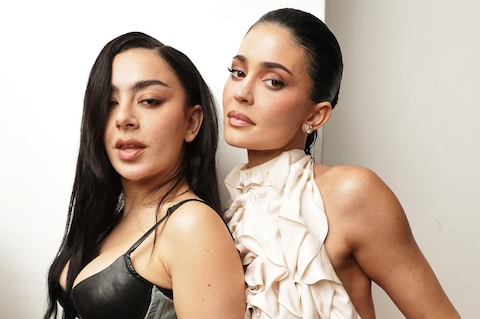 1435969-5 Charli xcx and Kylie Jenner at the Premiere of "The Moment"