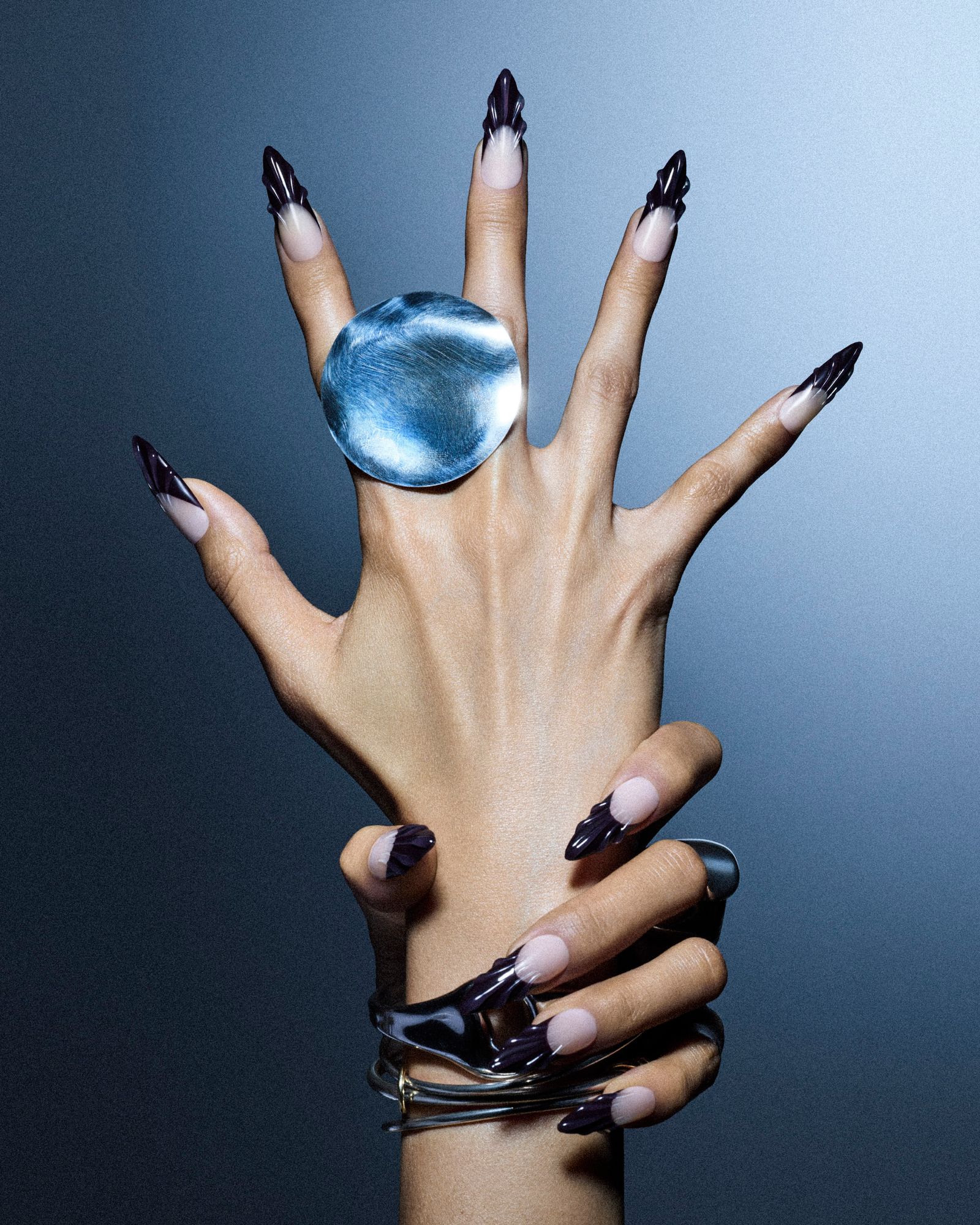 french manicure trends with nail art 3d french tips