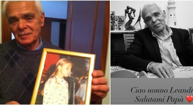 «Ciao nonno Leandro, salutami papà», l'addio di Emma sui social