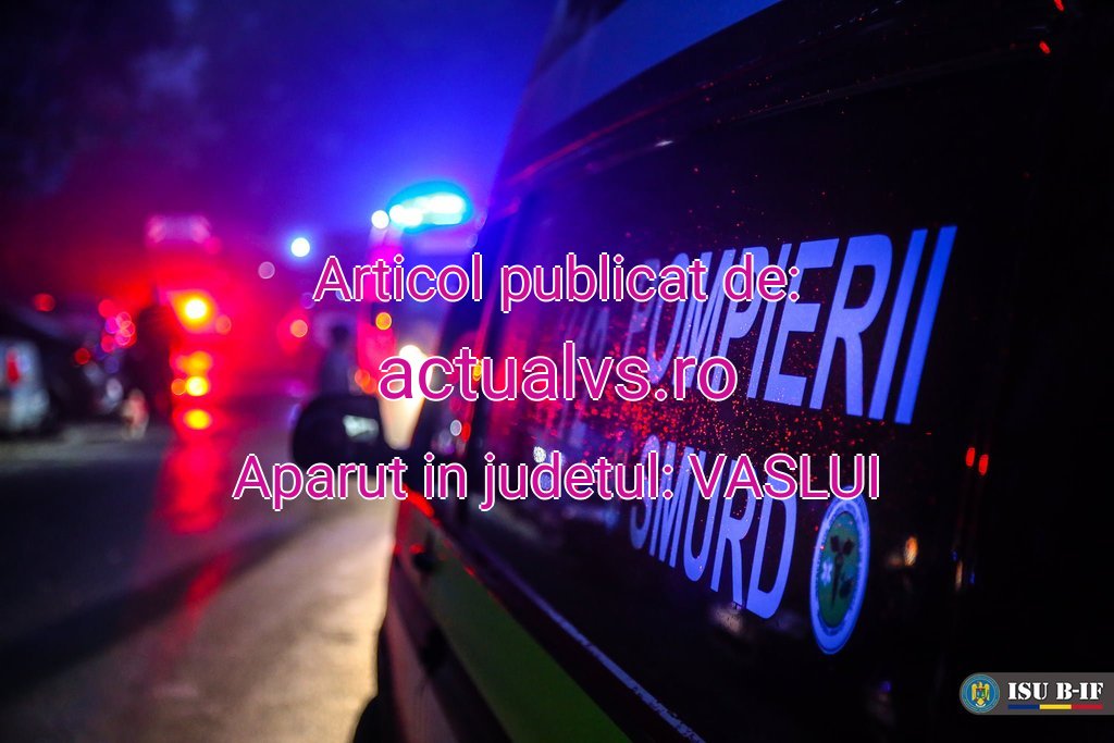 Accident rutier pe DN 24, la Miclești: două persoane rănite ușor, transportate la UPU Vaslui