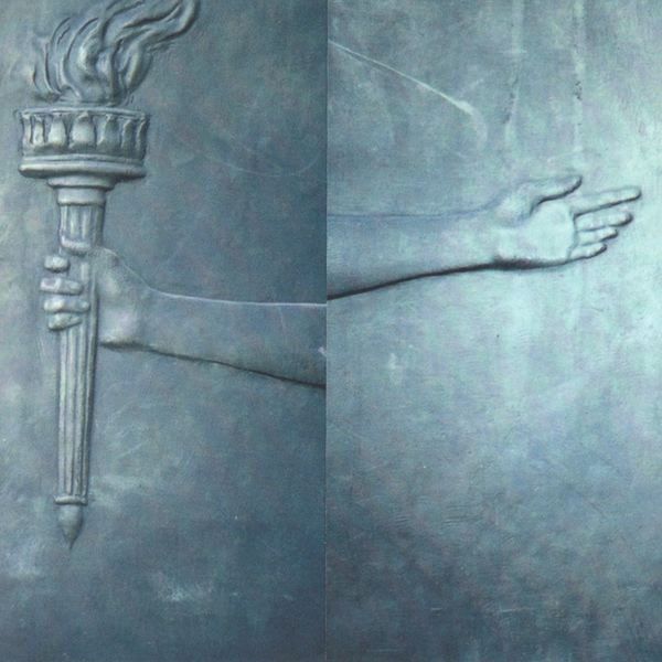 Image may contain Light Torch Person and Bronze