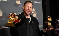 Jelly Roll with the Grammy for Best Contemporary Country Album for "Beautifully Broken" at the 68th GRAMMY Awards held at the Crypto.com Arena on February 01, 2026 in Los Angeles, California.