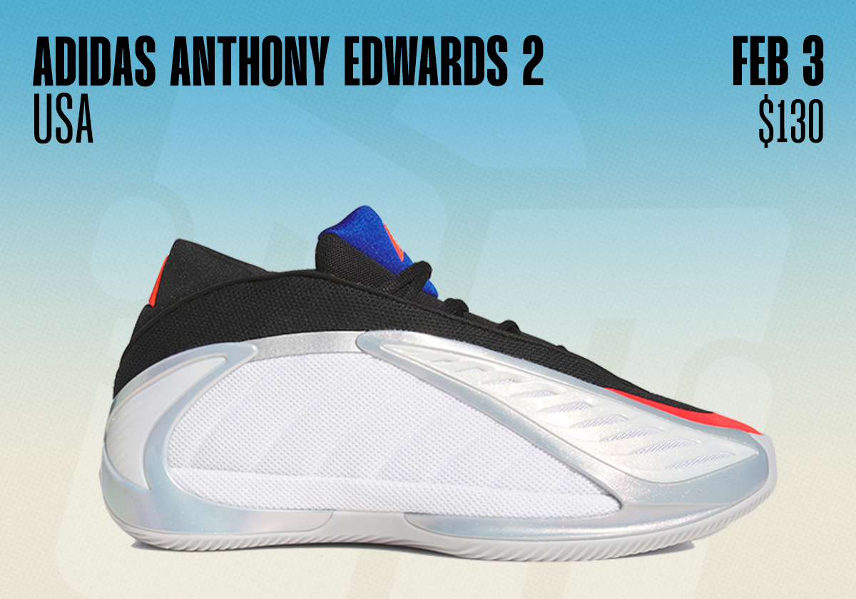 Sneaker Releases February 1 February 7 2026 Adidas Anthony Edwards 2