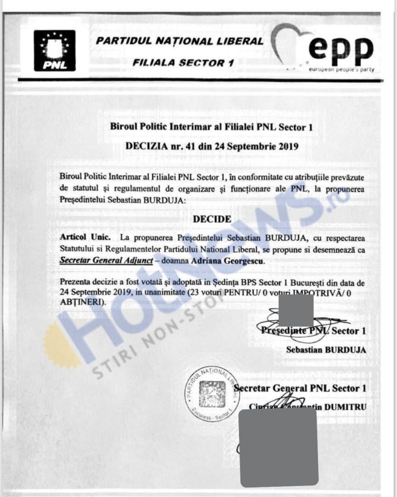 whatsapp-image-2026-02-01-at-12-31-39 Documentul intrat în posesia HotNews, care este decizia de numire a Adrianei Georgescu în cadrul PNL Sector 1