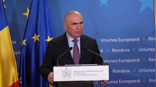Declarațiile premierului Bolojan la sediul Reprezentanței României la UE